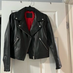 Levi’s leather motto jacket